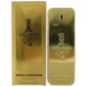 Paco Rabanne 1 Million Eau De Toilette, Cologne for Men, 3.4 oz